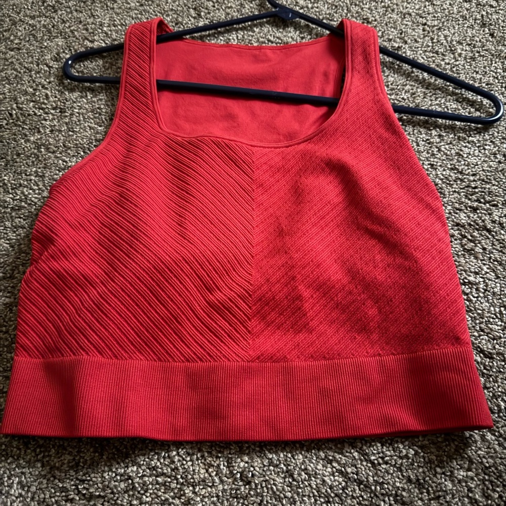 DSG Red Textured Women's Tank Top